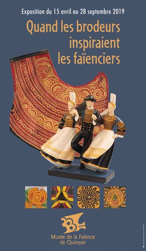 Découvrez l'exposition "Quand les Brodeurs inspiraient les Faïenciers", au Musée de la Faïence de Quimper (29) jusqu'au 28 septembre 2019