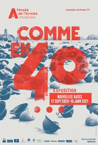 A noter sur vos tablettes, cette prochaine exposition "Comme en 40...", du 17 septembre au 10 janvier 2021, au Musée de l'Armée (Paris 7è)