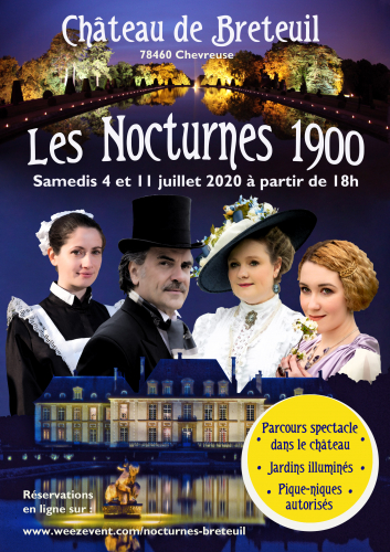 Soyez aux Nocturnes 1900 du Château de Breteuil les 4 et 11 juillet 2020, à Chevreuse (78)