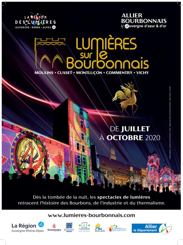 Assistez aux "Lumières du Bourbonnais" en Allier (03), de juillet à octobre 2020