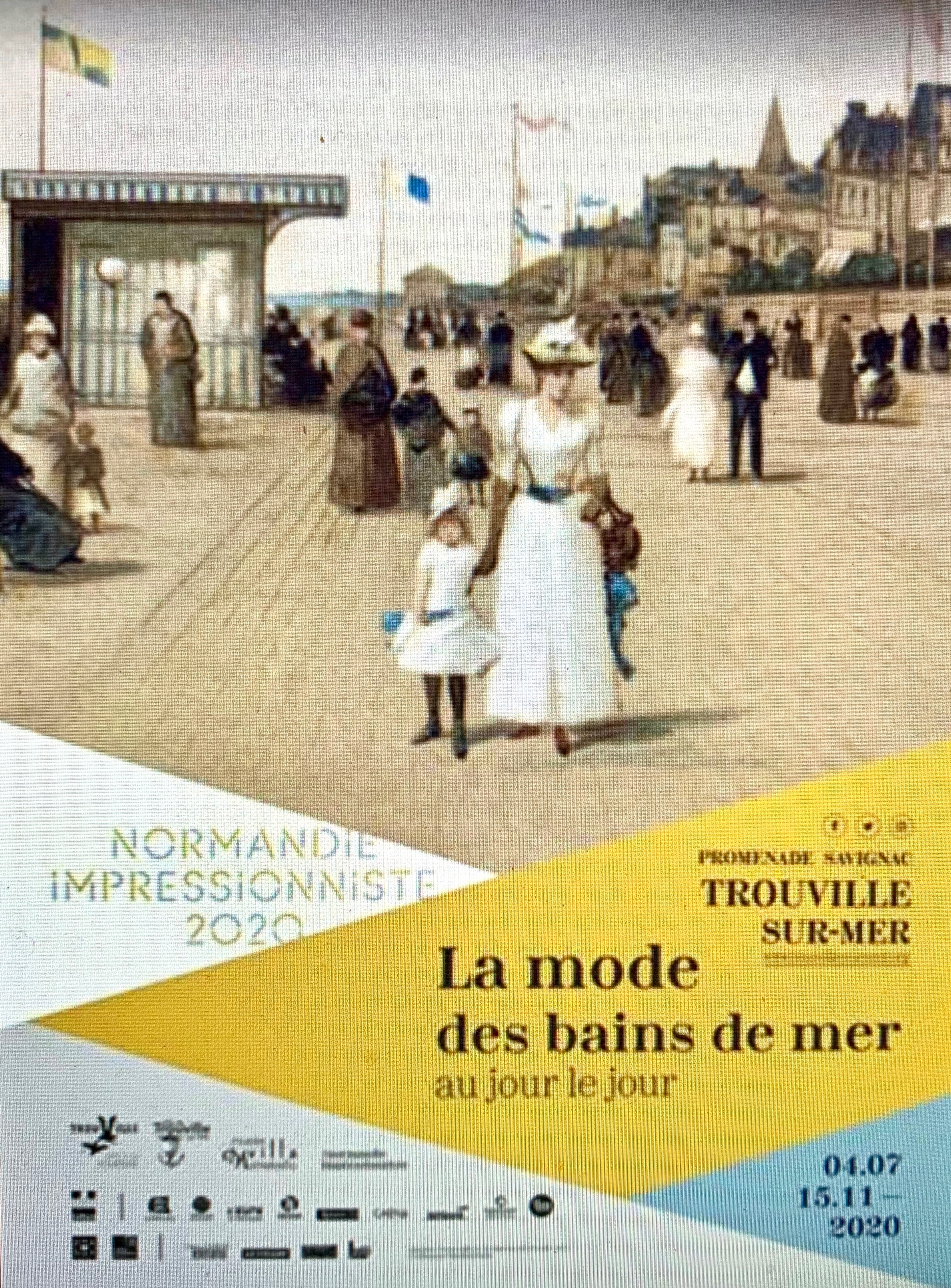 Promenez-vous sur les planches de Trouville (14) et découvrez l'exposition "La mode des Bains de mer au jour le jour" jusqu'au 15 novembre 2020
