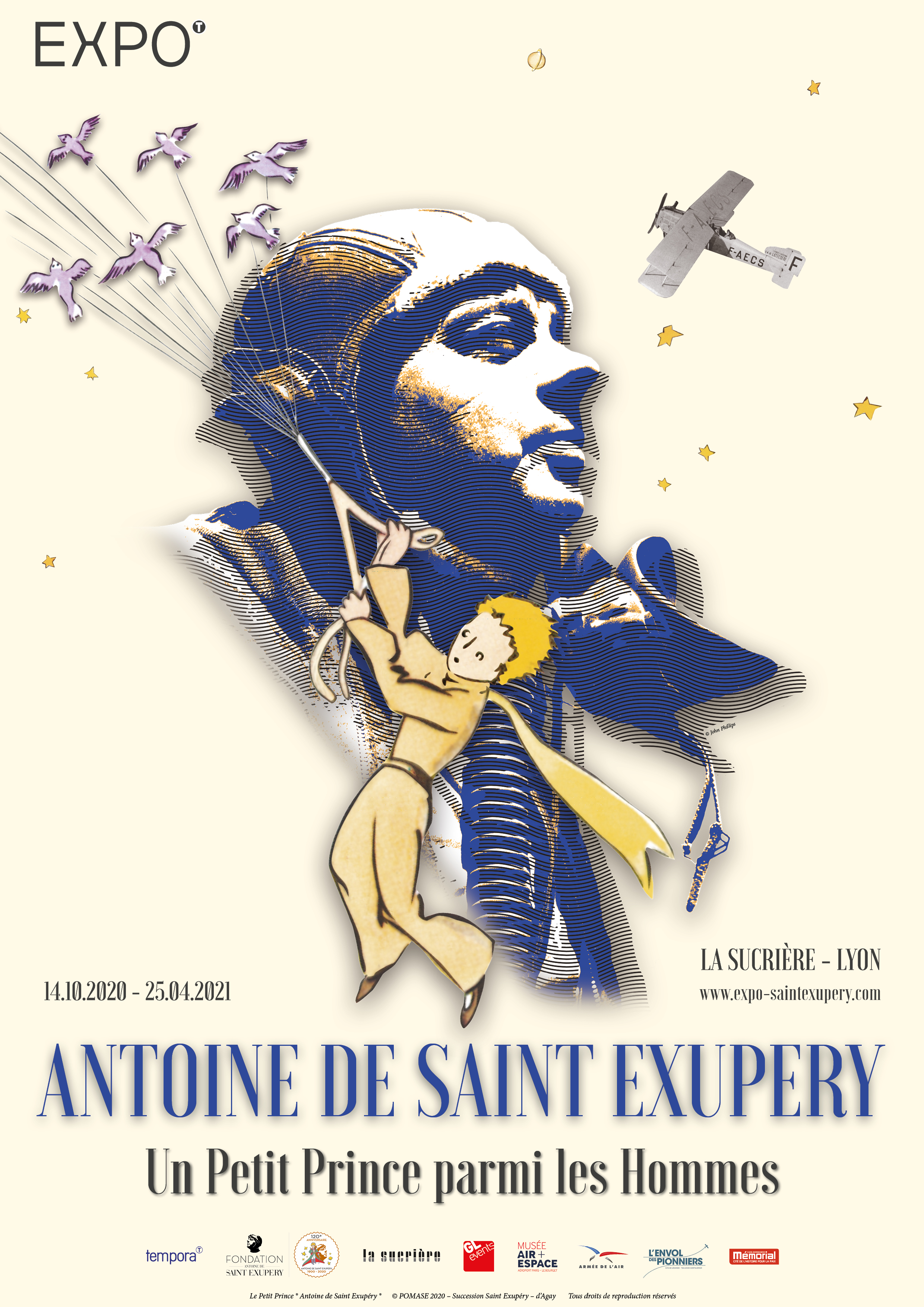 Découvrez l'exposition "Antoine de Saint Exupéry, un petit prince parmi les hommes" du 14 octobre 2020 au 25 avril 2021, à Lyon (69)