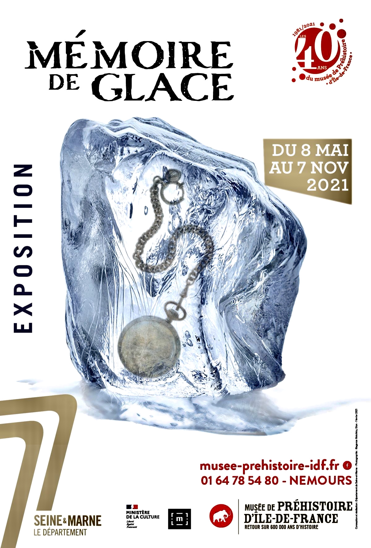 Découvrez l'exposition "Mémoire de Glace", du 12 juin au 5 décembre 2021, au Musée de la Préhistoire d'Ile-de-France de Nemours (77)